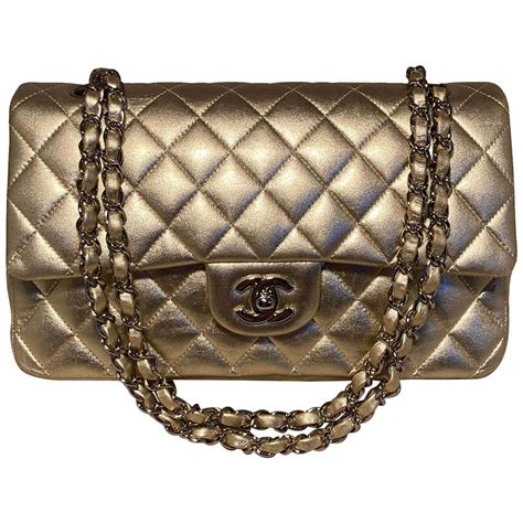 coco chanel gold purse